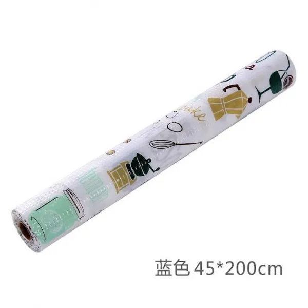 찬장 방 깔개 소독장 가정용 패드 안쪽 커팅 조리장 서랍 매트 주방 신발장 미끄럼 방지 방습, 블루 트럼펫