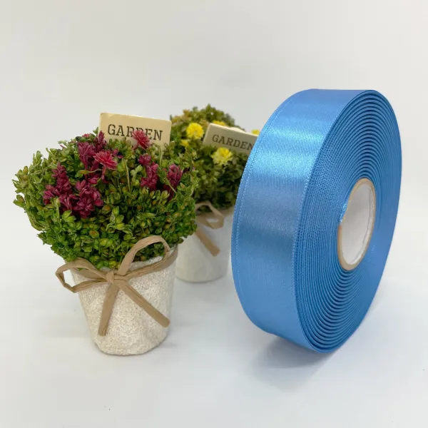 포장 리본 끈 제이제이리본 고밀도주자 20mm 25mm 76컬러 (길이 45M) 공단리본, 파랑색