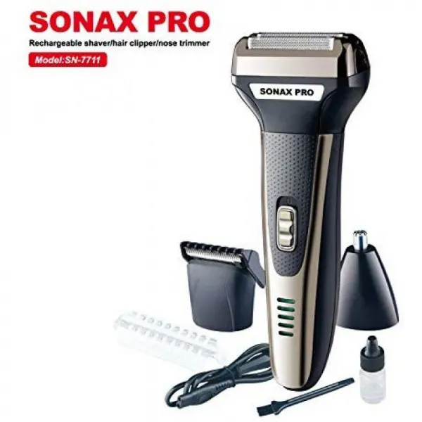 남자를위한 SONAX PRO 전기 면도기 자동 감지 모터가 장착 된 1 대의 전기 면도기 / 팝업 수염 기르다 트, 단일상품