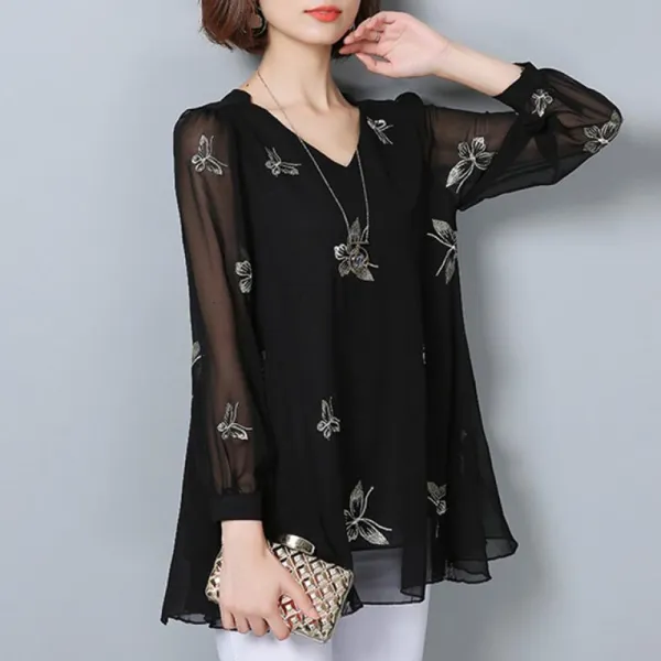 Kirahosi 명진 봄 가을 여성 여자 브이넥 예쁜 블라우스 상의 오피스룩 124 D5mb4b