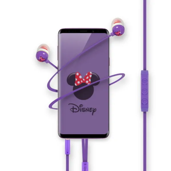 [바보사랑] Disney 여성을위한 커널형 스마트폰 리모트 이어폰 M2, 색상:화이트