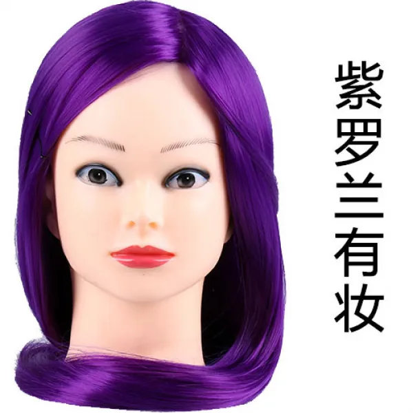 가발 머리 모델 미용연습용 모형 판두 편모, 한개옵션1, AJ