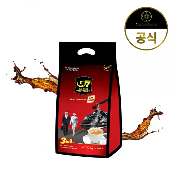 G7 G7커피 3in1 믹스커피 100t 내수용 베트남커피 16g 100개입