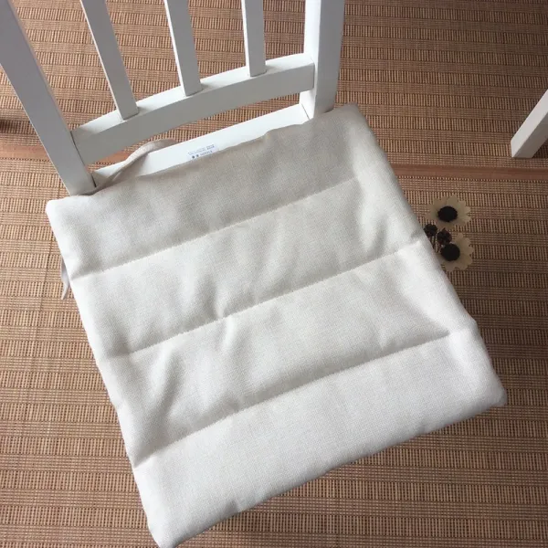 얇은 심플 여름 앉다 받침의자 배기 린넨 노르딕 스툴, 40 *40cm (두꺼운 2cm )