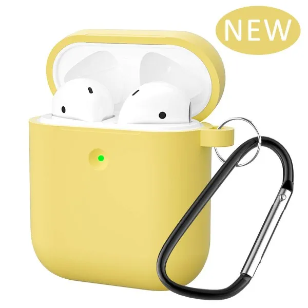 2019 Airpods 케이스용 OULUOQI Airpods 360 ° 보호 충격 방지 케이스 커버 Apple Airpods 2 & 1과 호환, 단일상품