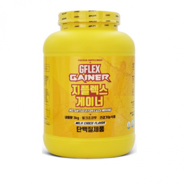 지웨이 지플렉스 게이너 밀크초코맛 탄수화물 단백질 보충제, 3kg, 7개