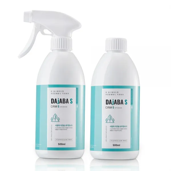 [공장직송] 엠그린 다자바S 미생물탈취제 미국농무부 승인 1set [본품+리필], 2개, 500ml