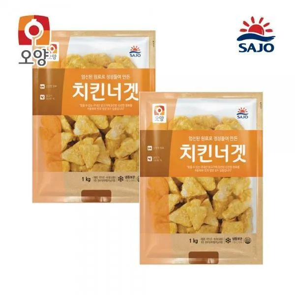 사조오양 치킨너겟 1kg +치킨너겟 1kg 사조치킨너겟1kg +숯불갈비맛산적구이1kg