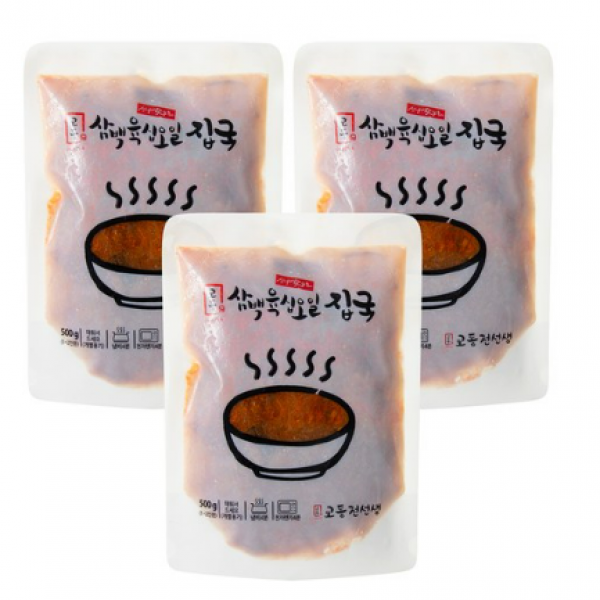 교동전선생 삼백육십오일 집국 육개장 (냉동), 12개, 500g