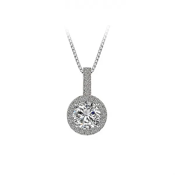 IUHA [기라성] 목걸이 SWAROVSKI 스와 로브 스키 사의 큐빅 금속 알레르기 변색 방지