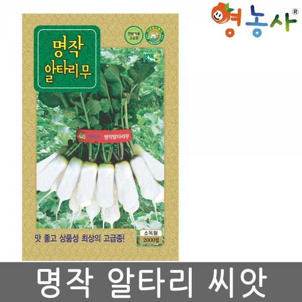 명작 알타리씨앗 2000립 총각 무씨앗 알타리무씨앗, 명작알타리
