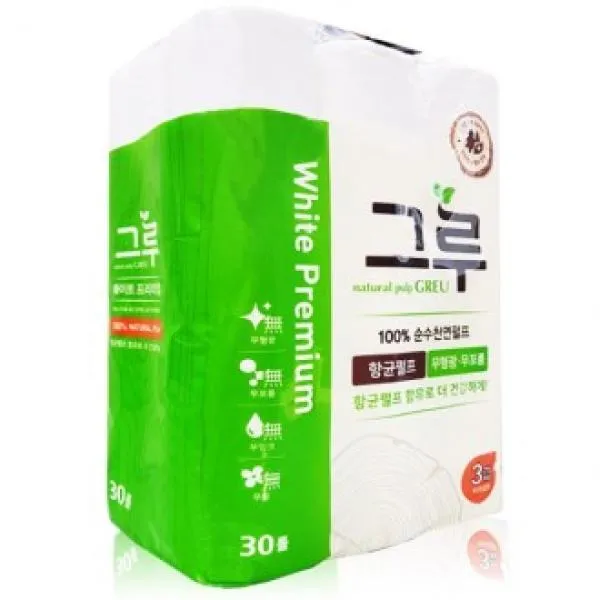 Hft589664그루 화이트3겹 30롤 1
