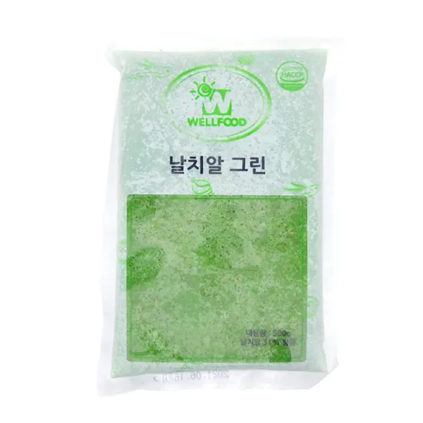 올바른푸드 날치알 그린 500g 팩 1개