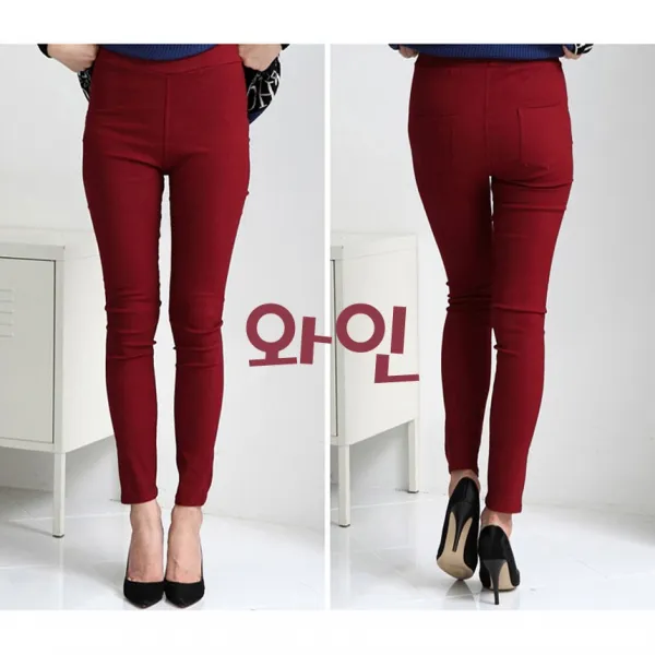 마약 기모 스키니팬츠