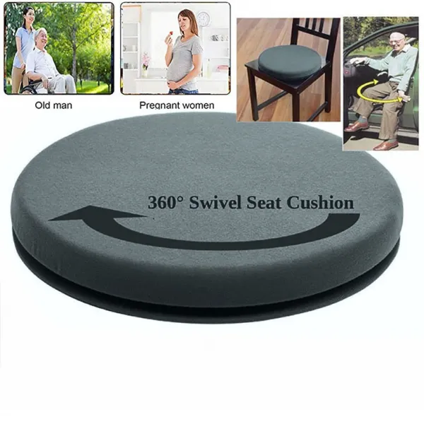 가정용 도구 360 ° 좌석 자전 회전하는 방석 기억 회전대 거품 기동성 원조 CushiHFZ91219453, 1개