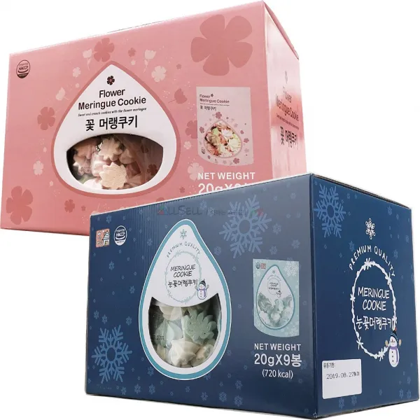 마늘빵집 눈꽃 머랭쿠키, 20g, 9개입
