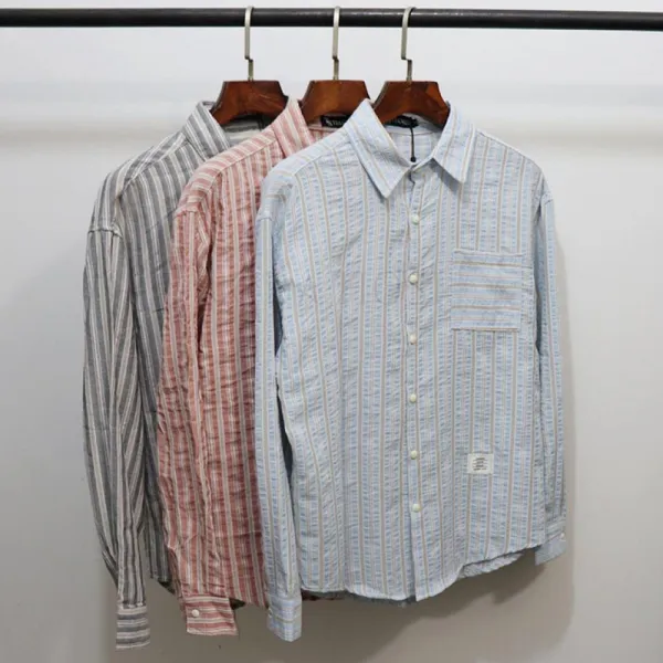 Kirahosi 남친룩 캐주얼 남성 셔츠 20대 30대 남방 긴팔 데일리 코디 350호+덧신증정 Au8ilvr0