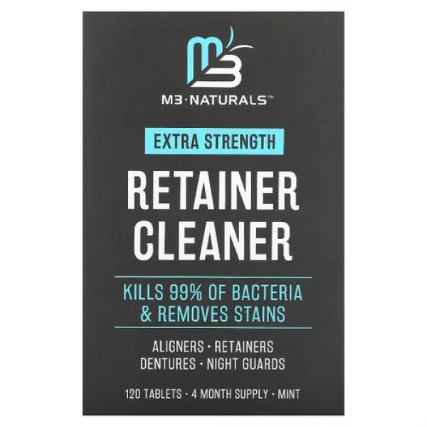M3 내츄럴스 Retainer Cleaner Mint 120 타블렛