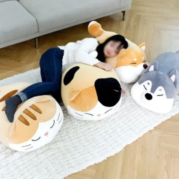  텐바이텐 모찌타운 시바 바디필로우 대형모찌인형 옵션선택 까망