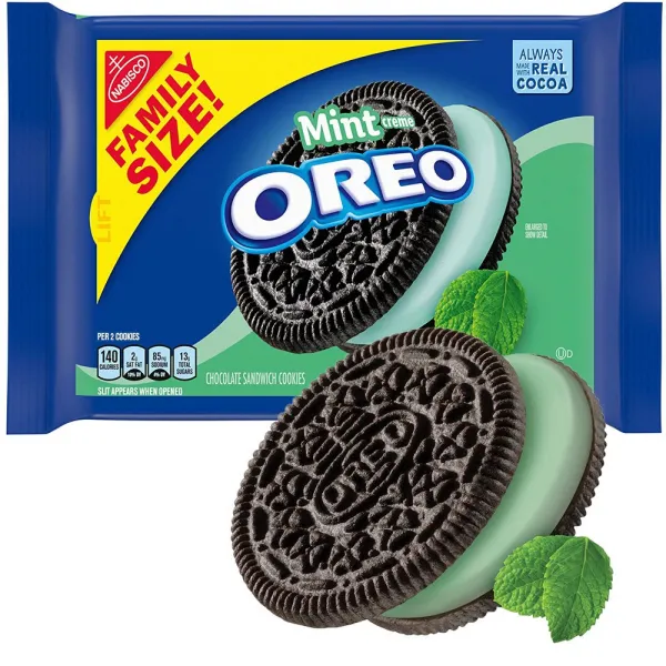 오레오 민트 초코 쿠키 패밀리사이즈 대용량 566g OREO Mint Creme Chocolate
