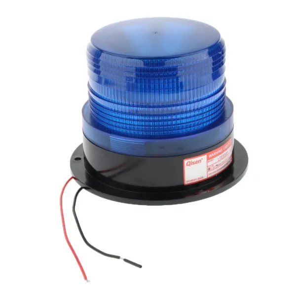 Royalways 둥근 차 자석 LED 비상 사태 표시 등 섬광 스트로브 경고등 호박색 색깔 12v 6W 파랑, 푸른