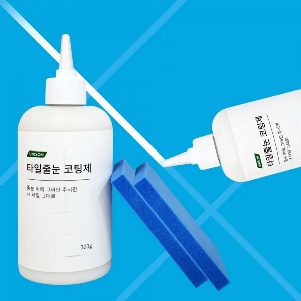 유니손 타일 줄눈보수제 셀프 줄눈시공 욕실 베란다 세라믹코팅 백색 300g, 1개