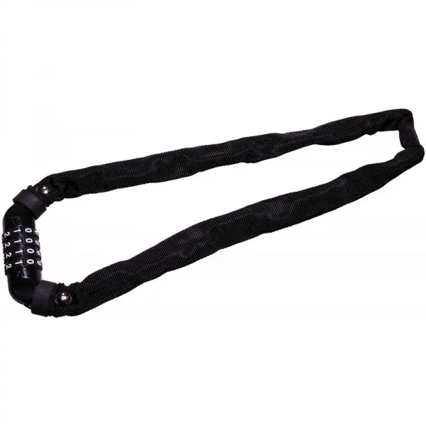 kuhaku (공백) 귤 (귤) 다이얼 자전거 체인 자물쇠 4 자리 자유롭게 설정 굵기 4mmX 길이 60cm 블랙 0303