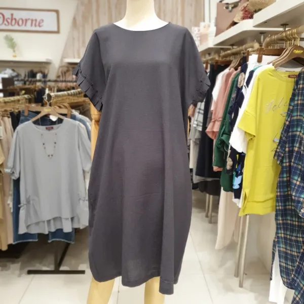  오스본 뉴코아 인천논현점 소매 포인트 루즈핏 원피스 Osow19833