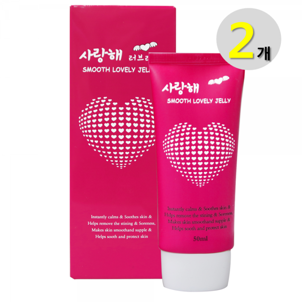 알로에베라 러브젤 윤활젤 성인용젤 알로에 수용성 젤 무향 무취 무자극 달팽이점액 쫀득한감촉 여성, 2개