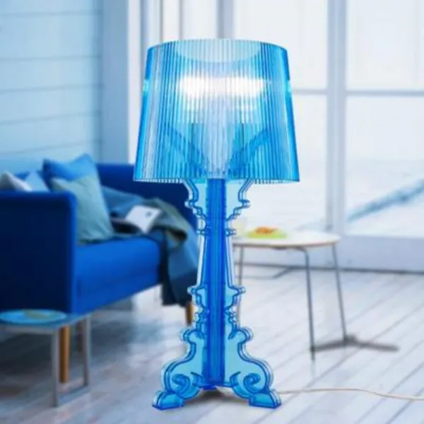카르텔 부지 스테인글라스 크리스탈 아크릴 조명 수면등 무드등 LED 침대, 청색  37 x 73cm