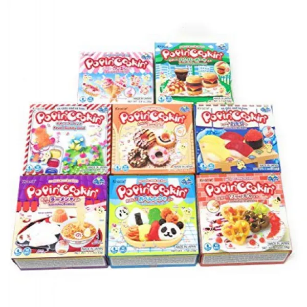 Popin’ Cookin Diy Candy Kit (8 Pack Varieties) - Tanoshii Bento Ramen and Waffle Cakes Sushi and, 1