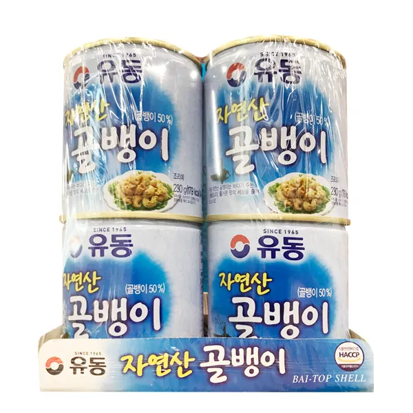유동 자연산 골뱅이 통조림 230g X4캔 단일상품