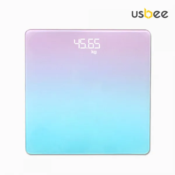  정품 정밀체중계 온도측정가능 스마트체중계 건전지 택배칼 무료증정사은품증정 파스텔 Led 체중계_민트 체중계