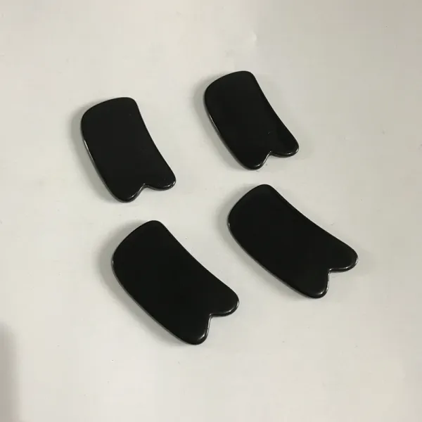 미니 타입 트럼펫나무 지방 밀랍 괄사도구 아름다운피부 건강 블랙 콜레라 스크래치 손가락 마사지 전신 맷돌을 긁다, 작은사이즈 블랙 스크레이퍼