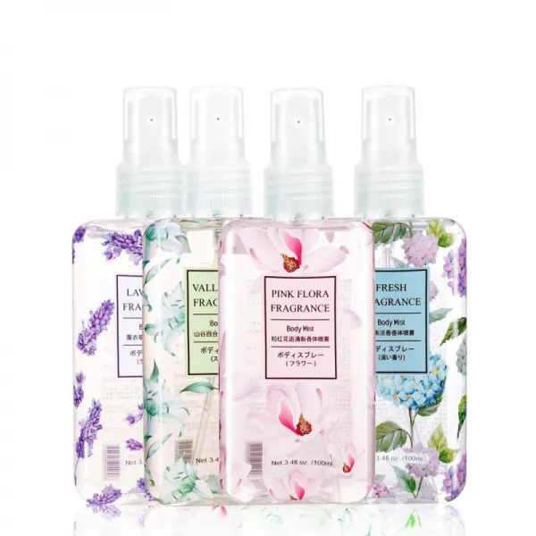 꽃의 소화떨기향수여사 싱그러운 풋풋한 자연인 학생 같은 왕홍색 스프레이100ml 라벤더 산뜻한 스프레이