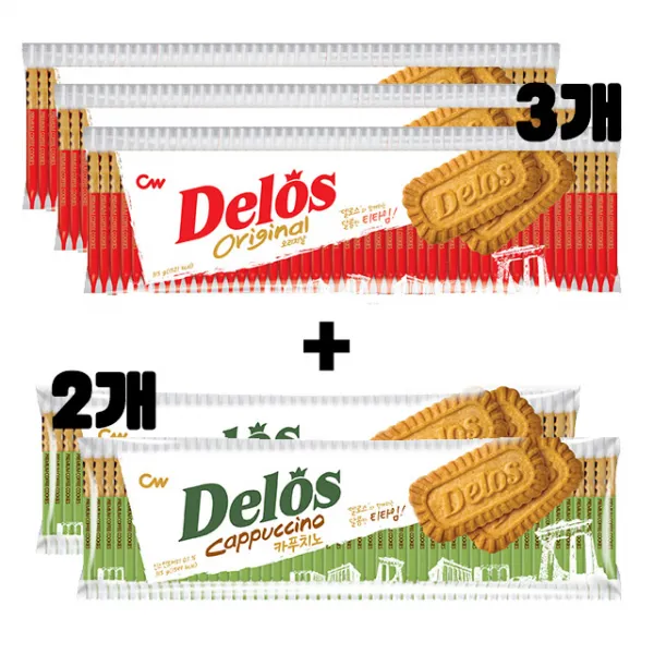 청우식품 델로스 315g 오리지날 x 3개+카푸치노 2개, 5개