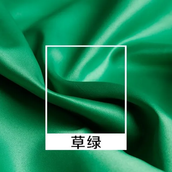 레드 비단천 진홍 색 견직물 공단원 두꺼운 불투명 드롭 드레이프 반들반죽함 피륙을 했다 재다 빅, 18 초록색