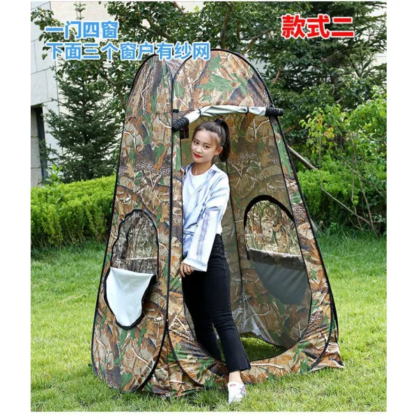 샤워텐트 접이식 싱글 플라스틱 가정 초경량 용품 샤워 여행 방한 야외 보온 수납포켓 야 T05 탐조 전용 : 방생 카모 1문 4윈도우 가사망