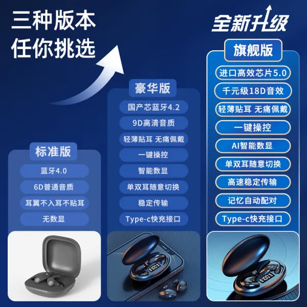 골전도무선이어폰 고급 수면 블루투스 이어폰 골전도 완전무선 소음차단 귀에넣어끼우지않는형식 장시간사용 초슬림 장기간착용가능 신형, C01-공식모델, T10-사장추천 버전 대비 99사람