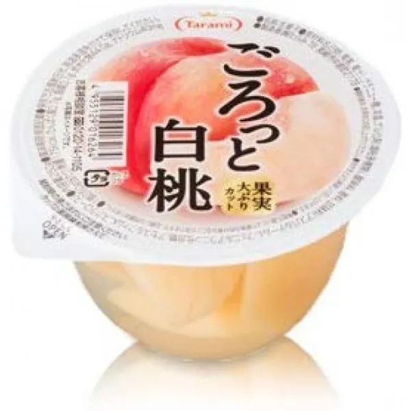 たらみ 땅볼라며 과일 큼직한 컷 백도 250g x 6 개