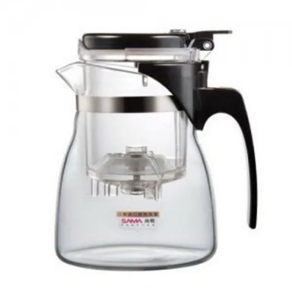 HHZ227799신뢰공장주전자 글라스티포트 600ml 유리티포트 원터치티워머 거름망티포트 홍차티포트 커피주전자, 단일옵션