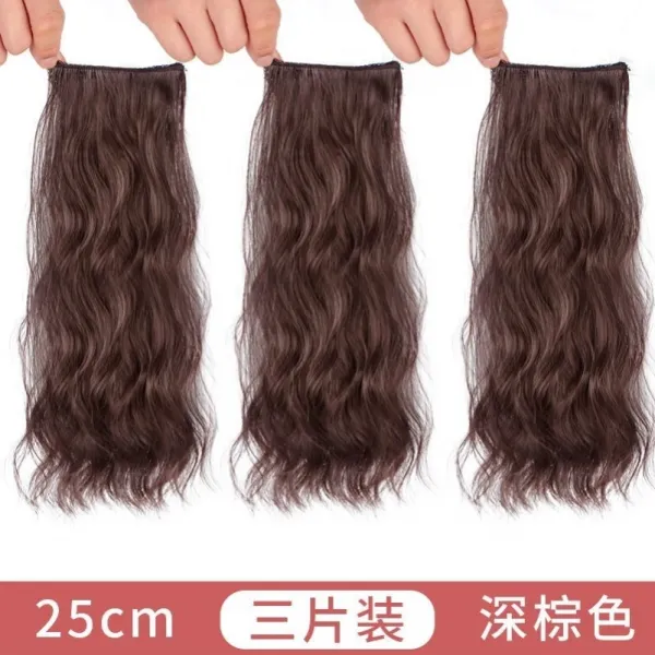 헤어피스 페이크 파마 숏 많아지다 신기 머리 받침대 볼륨 투라인 정수리 재발급량 적다 가리기 롤 4753519176, 깔다 전 헤드 3 개입 -25cm 다