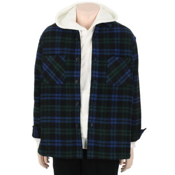  폴햄 19 겨울 공용 오버핏 플란넬 체크 보아자켓 Phz4jp3043 갤러리아 