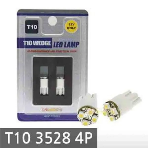 차량 상품 자동차용 LED소자 사P 이each 한개묶음 + 99309결행, 선택옵션이 있어요!, ◆옵션필수확인◆T10 3528 4P (2개 1set)