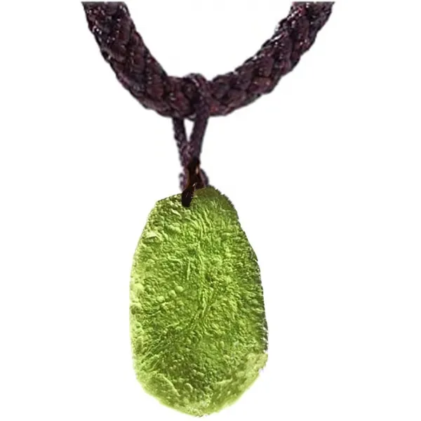 Eastoy Moldavite Crystal Stone Pendant Necklace 크리스탈 목걸이 몰다바이트 펜던트