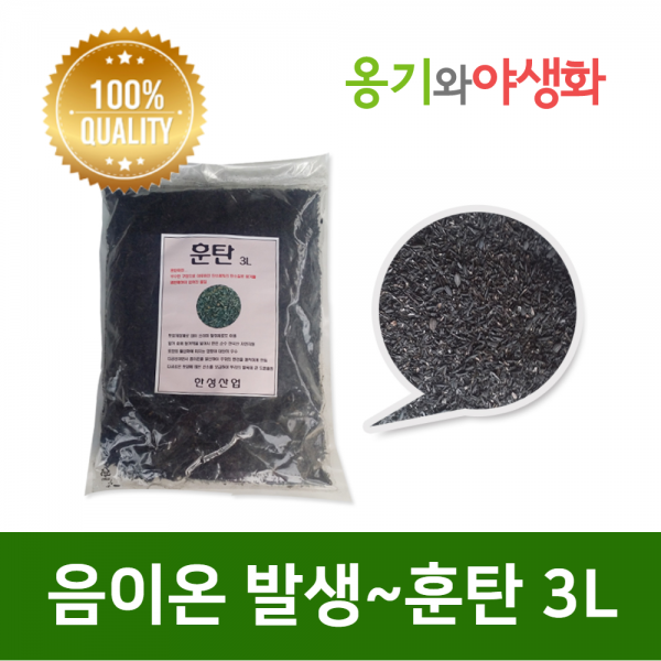 옹기와야생화 훈탄3L 음이온 발생~