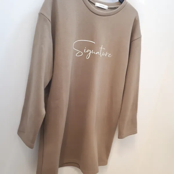 클라비스 @할인상품 기모 롱티셔츠@@시그니처 롱티셔츠cvlw84v03s 긴팔 티셔츠