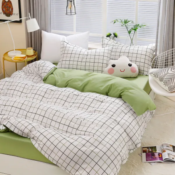 차렵이불 이불 겨울이불 순면 학생기숙사 싱글 6종 이불솜 봄가을 여름 요매트 풀세트 4종세트 C11 시드니