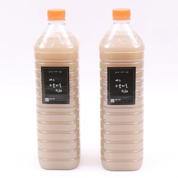 [어느시골마을식혜] 밥알없는 수제 무설탕 전통식혜, 2병, 1.5L
