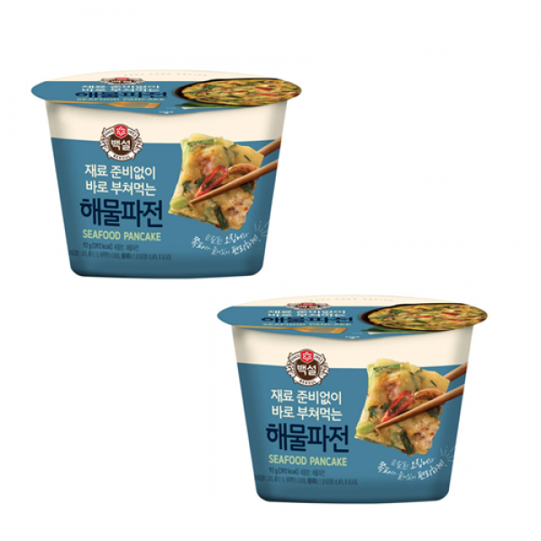 호호몰 CJ백설 해물파전(뜯고 섞고 5분만 부치면 완성~~), 2개